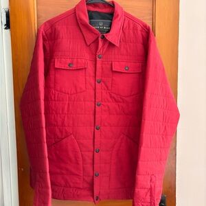 United By Blue Men's Crimson Quilted Shirt Jacket